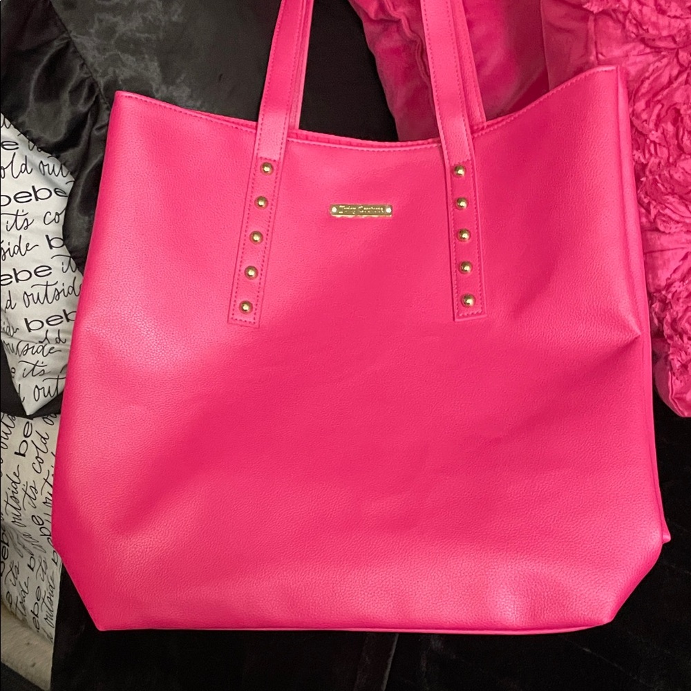Juicy Couture Hot Pink Studded Tote nwot